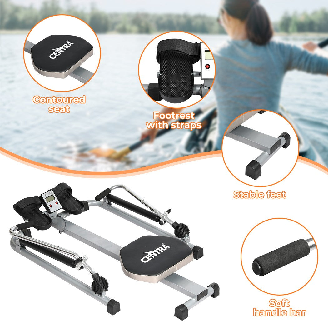 Centra Rowing Machine Rower Hydraulic Resistance Exercise Fitness Gym Cardio