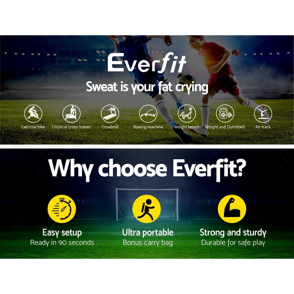 Everfit Portable Soccer Football Goal Net Kids Outdoor Training Sports 3.6M