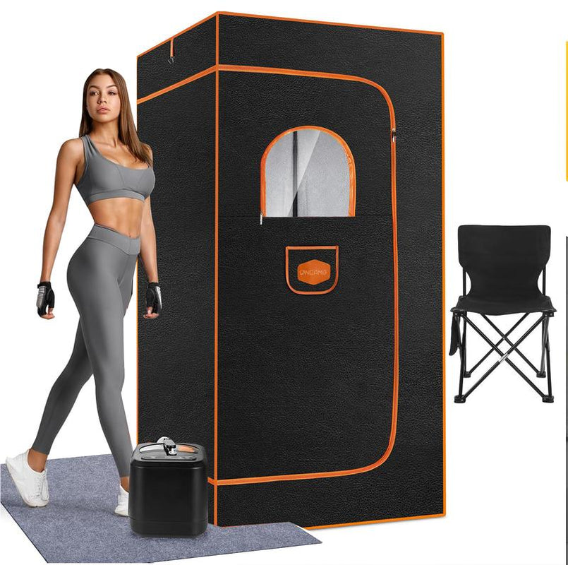 ONEAMG Portable Sauna Box for Home, Personal Steam Nurecover Saunas Heater at Home Use, Indoor Foldable Sauna Tent, Dry Sauna SPA (36X36X71 Inch)
