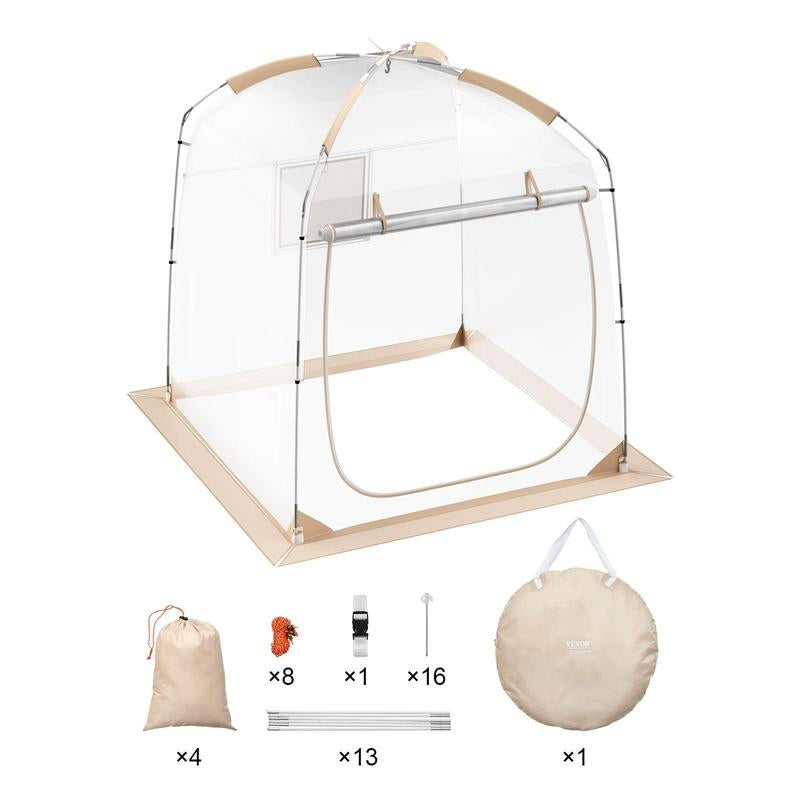 VEVOR Sports Tent Instant Tent Shelter Weather Proof 1 Person Clear Bubble Tent