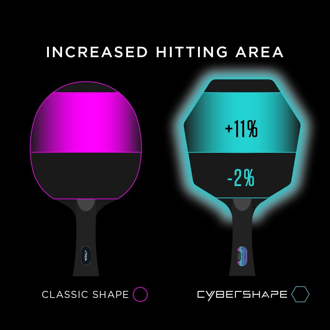 Table Tennis Racquet Cyber Shape Carbon Hexagon