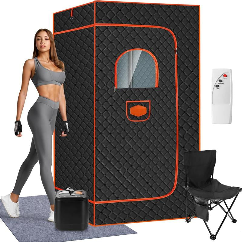 ONEAMG Portable Sauna Box for Home, Personal Steam Nurecover Saunas Heater at Home Use, Indoor Foldable Sauna Tent, Dry Sauna SPA (36X36X71 Inch)