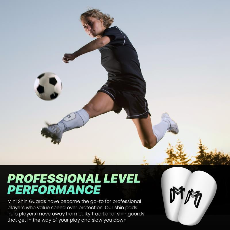 Medicaptain Miniguards - Mini Shin Gaurds/Pads for HIGH LEVEL PLAYERS - MEN, WOMEN, TEENS - Tiny Shin Guards Optimized for Speed and Lightweight Feel