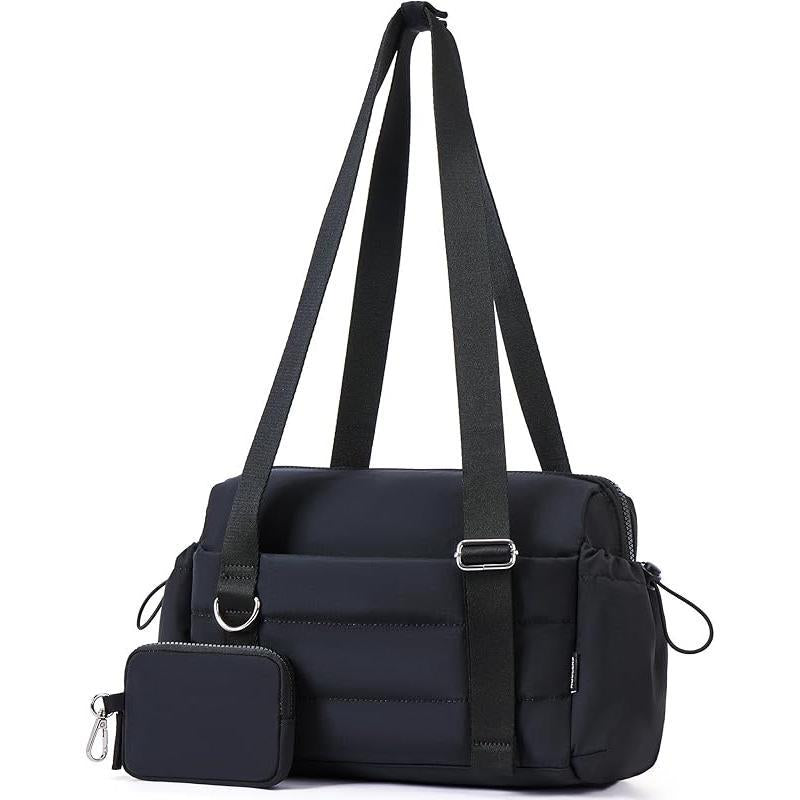 Small Gym Bag for Women 2 Set Mini Gym Duffle Bag with Wet Compartment and Coin Wallet, Gym Tote Bag for Workout/Sport/Travel