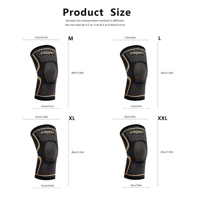 1 Pair 3D Knitted Sports Knee Sleeves for Men and Women Hiking, Volleyball, Cycling, Running, Knee Pads