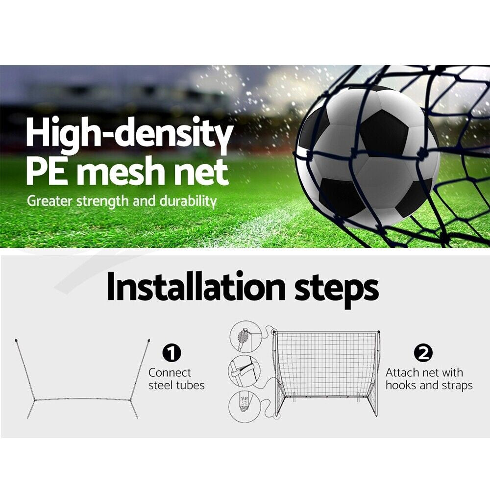 Everfit Portable Soccer Football Goal Net Kids Outdoor Training Sports 3.6M