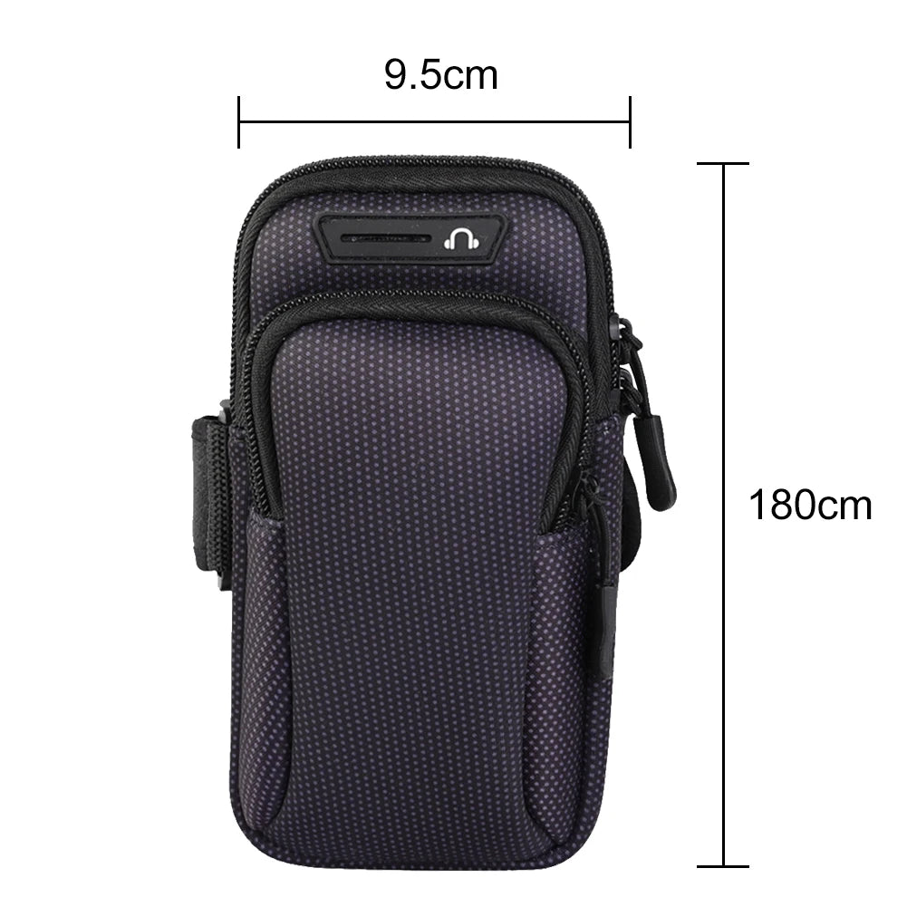 Waterproof Armband Sport Phone Case for Running Arm Phone Holder Sports Mobile Bag Hand Running Fitness Pouch under 6.5" 7.2"
