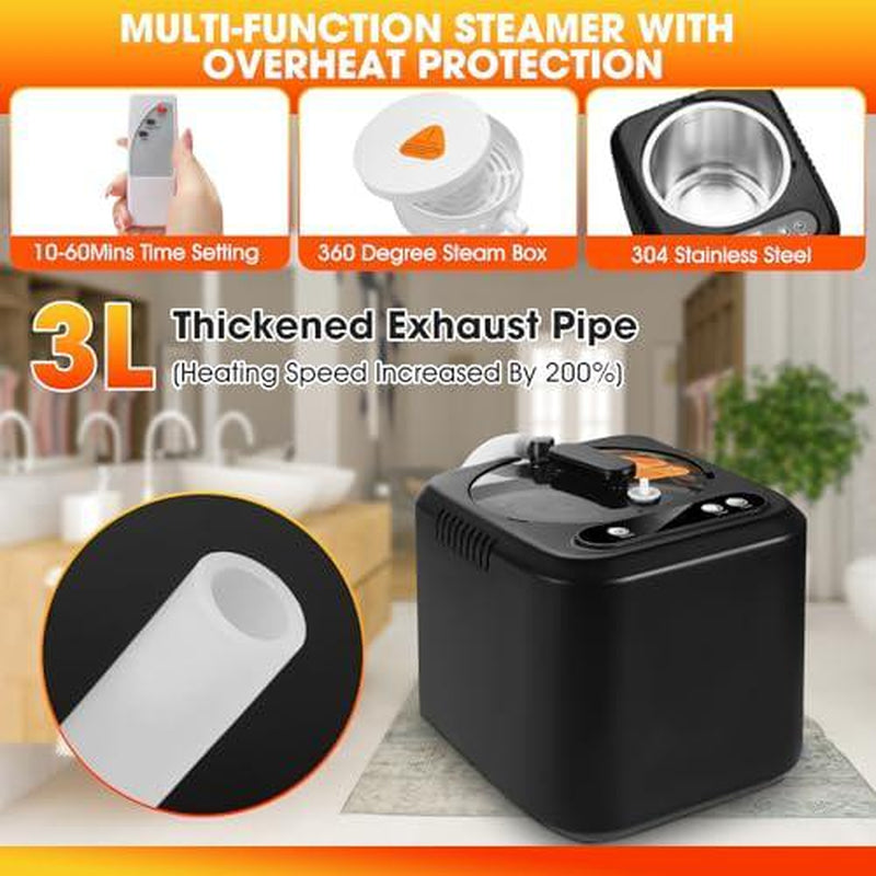 ONEAMG Portable Sauna Box for Home, Personal Steam Nurecover Saunas Heater at Home Use, Indoor Foldable Sauna Tent, Dry Sauna SPA (36X36X71 Inch)