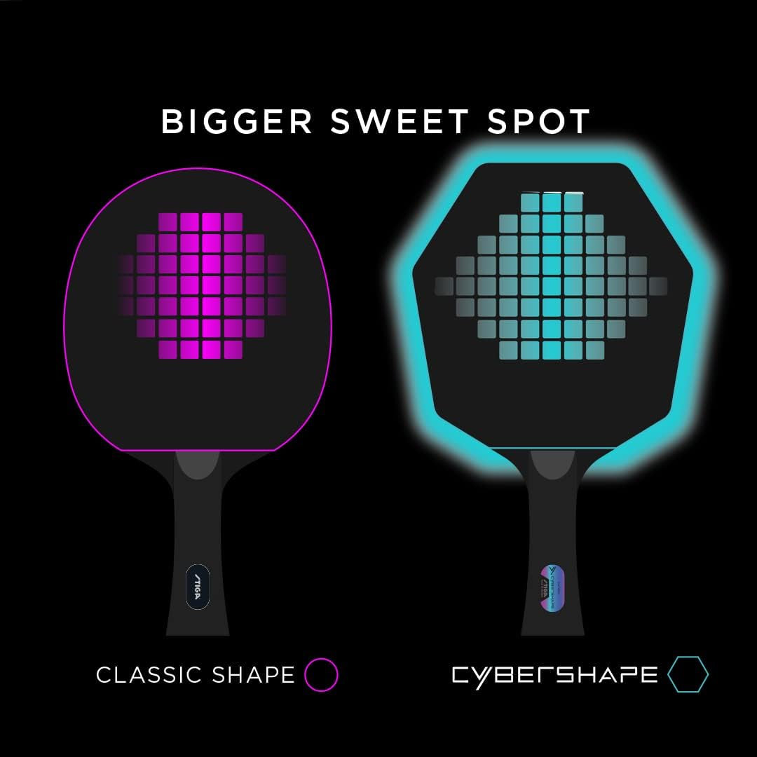 Table Tennis Racquet Cyber Shape Carbon Hexagon