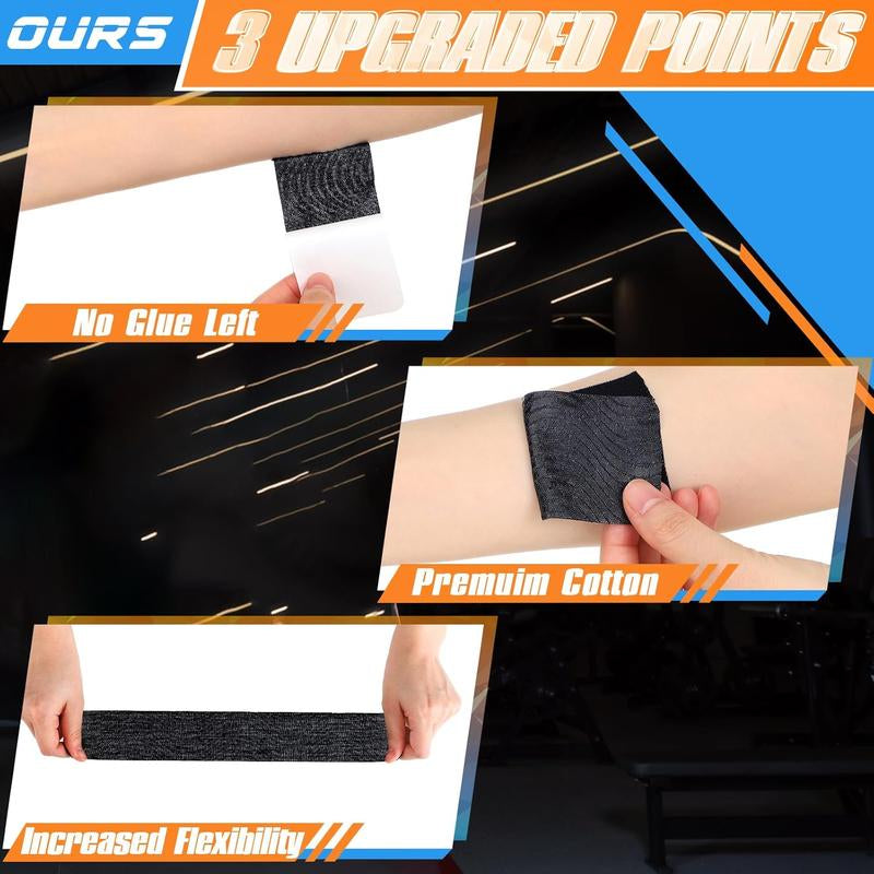 Kinesiology Tape for Shoulder Pain Relief Pre Cut Sports Waterproof Breathable Enhance Elastic Kinesiology Athletic Tape for Shoulder Support and Muscle Sports(Black),10 Count