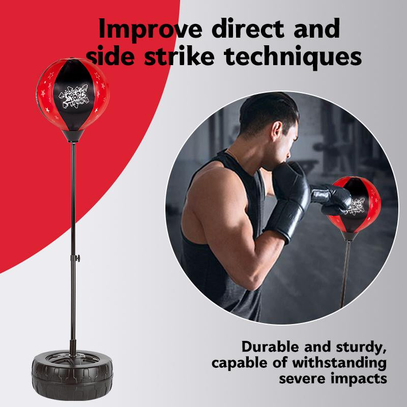 Punching Bag for Ages 3-8 Years Old Kids - Height Adjustable Boxing Bag with Boxing Gloves, Sport Toy for Boys & Girls, Ideal Christmas Birthday Gift
