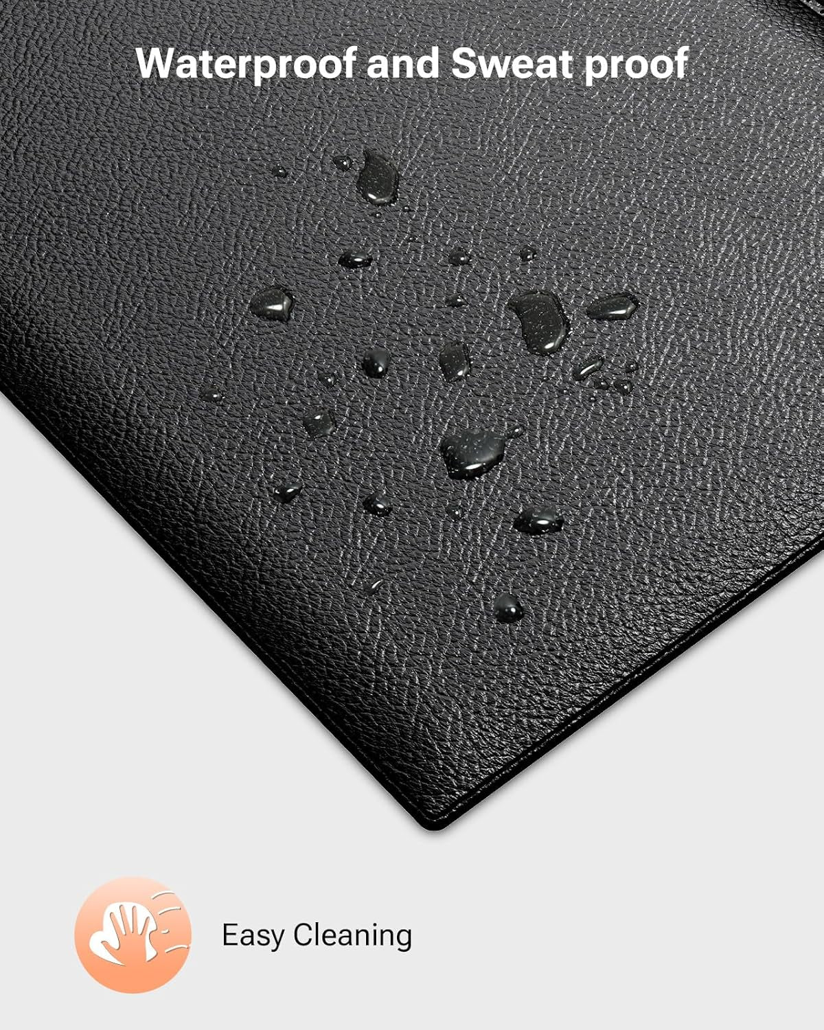 Foldable Treadmill Mat, Exercise Bike Mats for Home Gym Workout, Waterproof Non-Slip Exercise Equipment Mat Floor Protector for Indoor Cycles, Rowing Machine, Elliptical