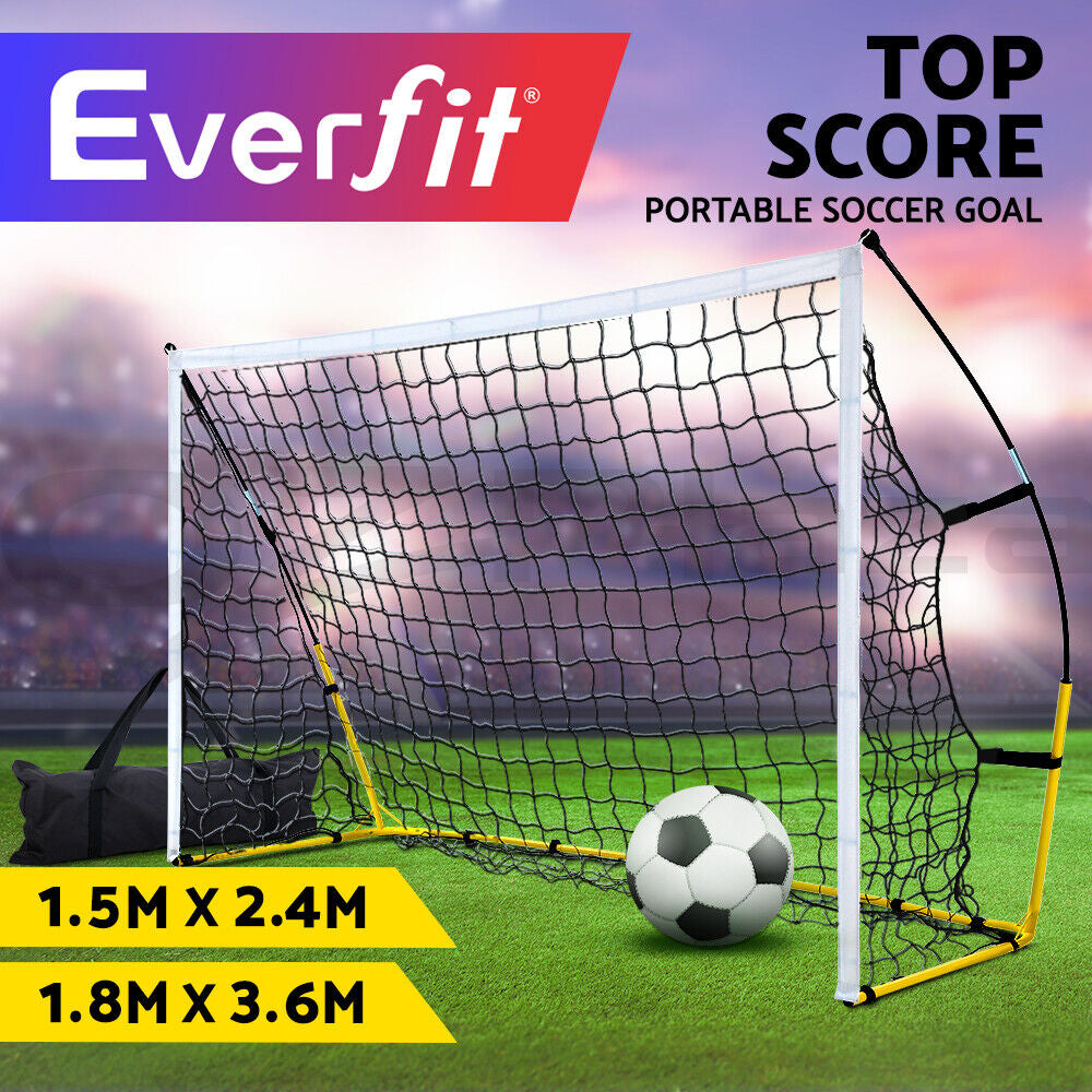 Everfit Portable Soccer Football Goal Net Kids Outdoor Training Sports 3.6M