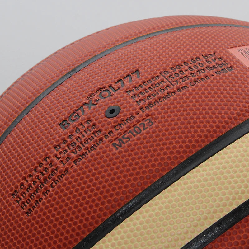2023 Original Basketball Ball Size 7/6/5 High Quality PU Wear-Resistant Match Training Outdoor Indoor Men Basketbol Topu