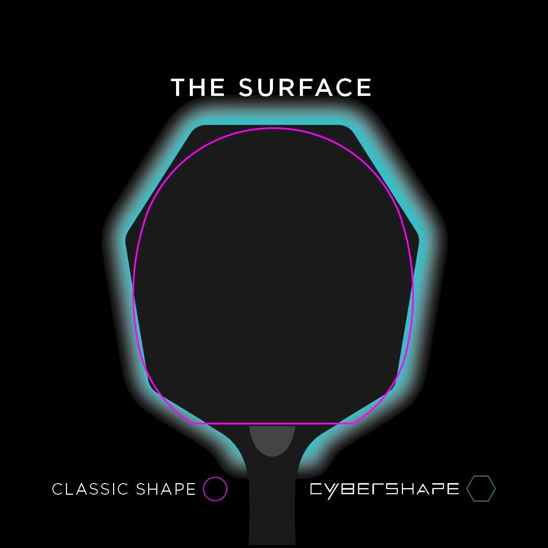 Table Tennis Racquet Cyber Shape Carbon Hexagon