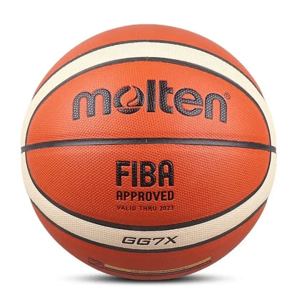 Size 5 6 7 Basketball Black Gold PU Outdoor Indoor Balls Women Youth Man Match Training Basketalls Free Air Pump Bag