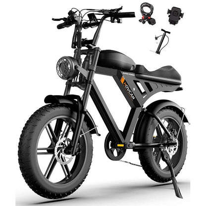 MOVCAN V30MAX/V30 Electric Bike for Adults 1500W/1000W Motor 20" Fat Tire Ebike, 32MPH/28MPH 120/70 Miles,48V 31.2/15.6 AH Dual Battery Hydraulic Disc Brake Electric Motorcycle Bike Full Suspension
