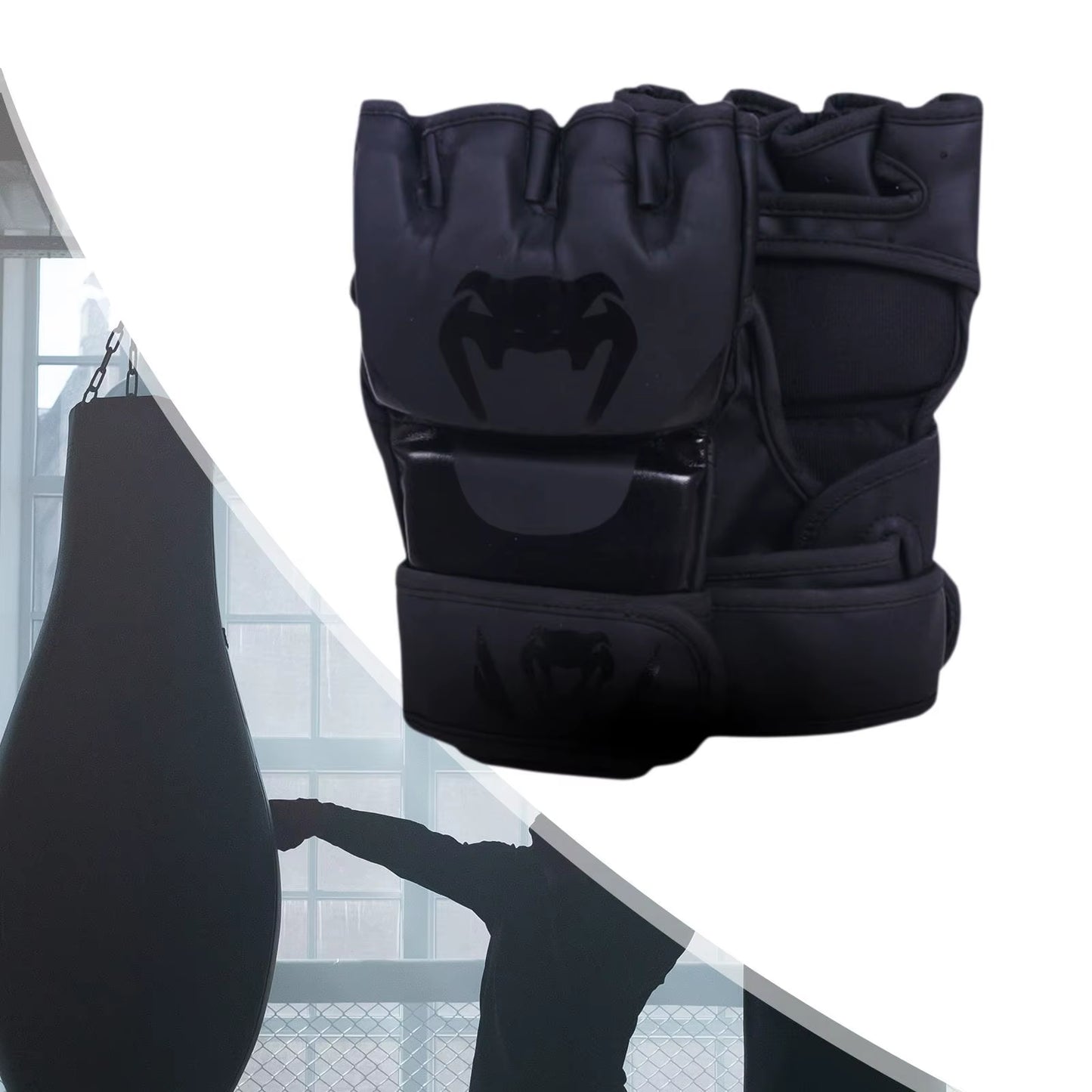 Mma Gloves Sparring Gear Kickboxing Gloves Portable Wear Resistant Half Finger