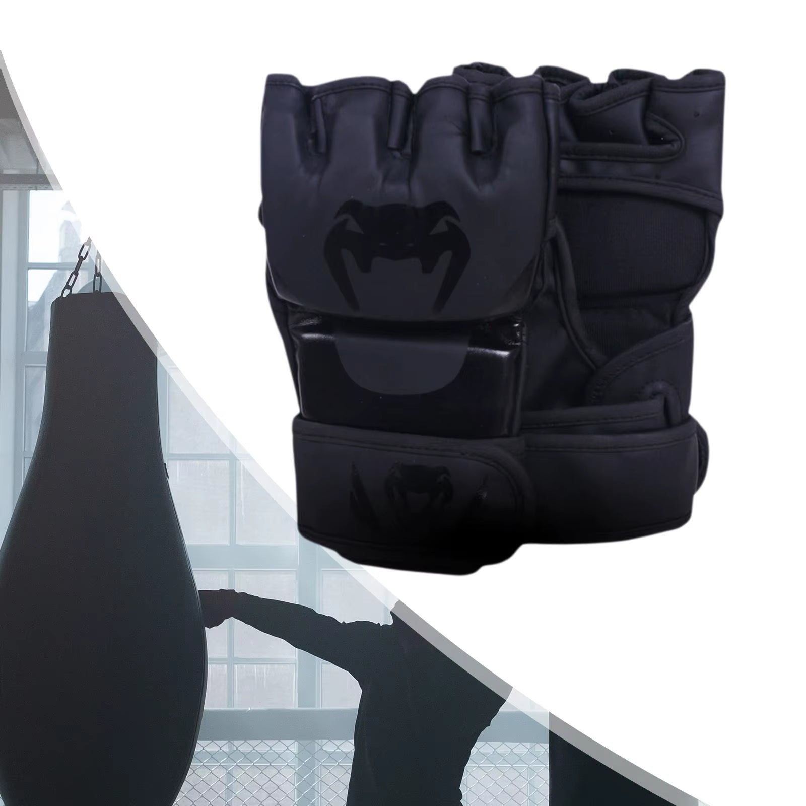 Mma Gloves Sparring Gear Kickboxing Gloves Portable Wear Resistant Half Finger