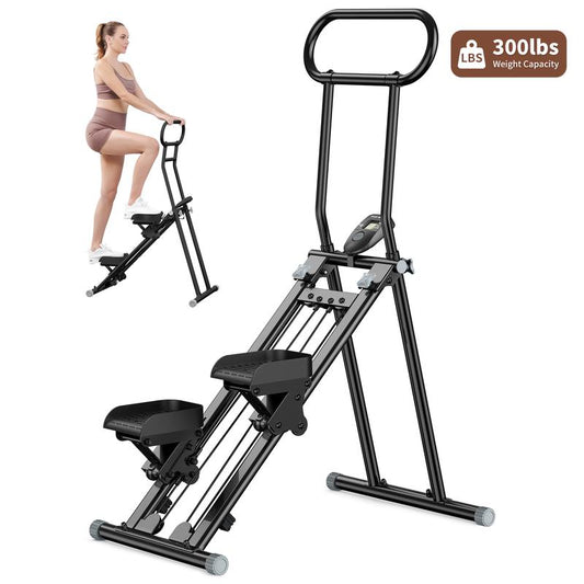 HXD-ERGO Stair Stepper Machine for Full-Body Workout with LCD Display, Adjustable Handlebars and Pedals, Perfect for Home and Office Workouts,Home Fitness Equipment for Women&Men Climber Stepper