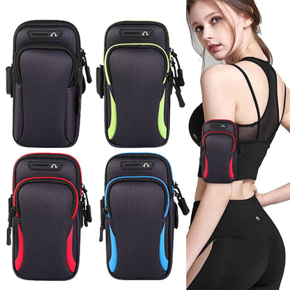 Waterproof Armband Sport Phone Case for Running Arm Phone Holder Sports Mobile Bag Hand Running Fitness Pouch under 6.5" 7.2"