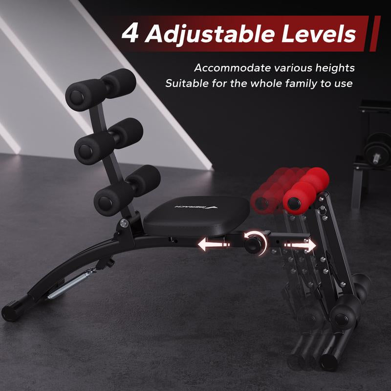 MERACH Adjustable Weight Bench for Full Body Workout, Press Bench of Home Gym Strength Training, Exercise Machine for Ab, Arm, Leg, Outdoorfun
