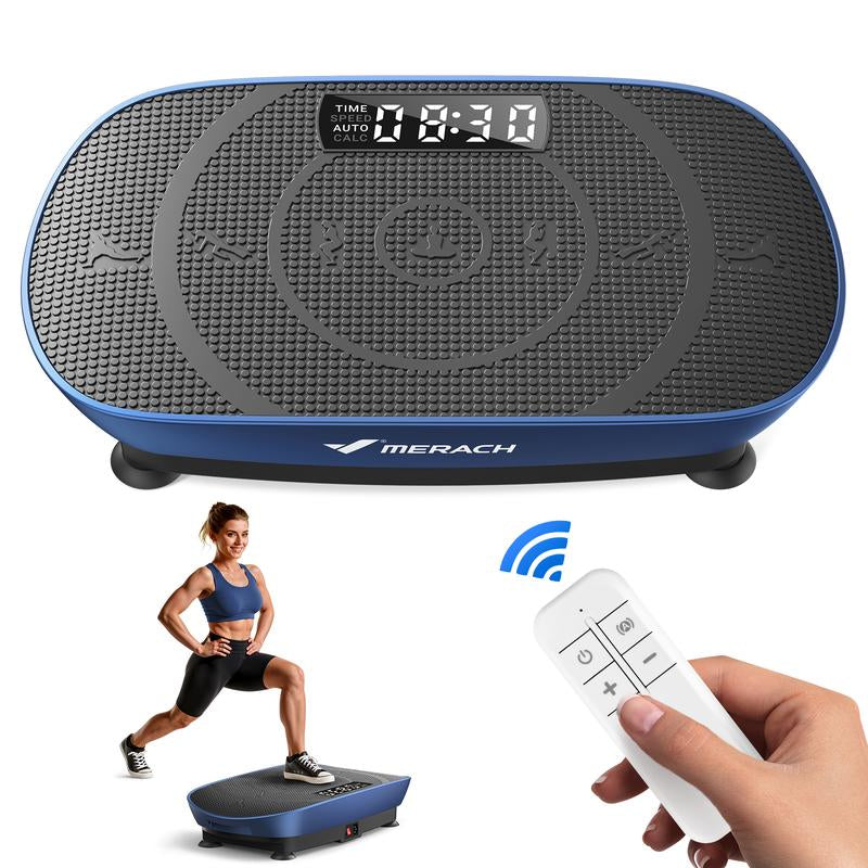 MERACH Slim Vibration Plate Exercise Machine, Lymphatic Drainage Machine, Whole Body Workout Vibration Platform for Wellness and Fitness