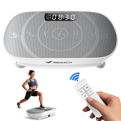 MERACH Slim Vibration Plate Exercise Machine, Lymphatic Drainage Machine, Whole Body Workout Vibration Platform for Wellness and Fitness
