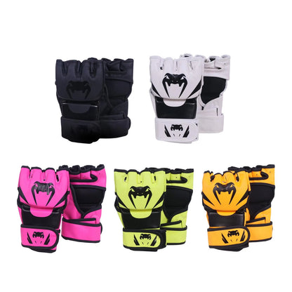 Mma Gloves Sparring Gear Kickboxing Gloves Portable Wear Resistant Half Finger
