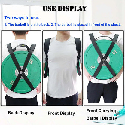 Body Weight Portable Weightlifting Barbell Plates Weighting Vest Strap for Pull Ups