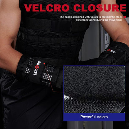 Wrist Arm Weights, Adjustable Wrist Weights, Removable Wrist Ankle Weights for Men Women, for Fitness, Walking, Jogging, Workout, Running, 1Pair 2 Pack,Outdoorfun