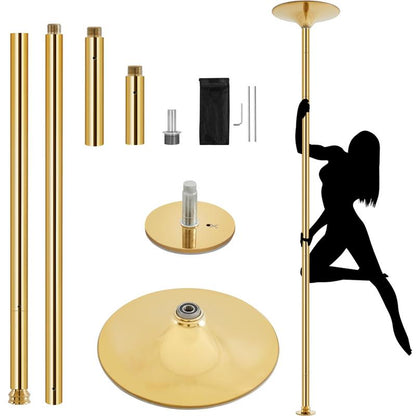【Heavy Duty】Yaheetech 45Mm Portable Dance Pole Spinning Static Dancing Pole for Home Portable Removable Home Dancing Pole, Height Adjustable 7'-9',#Fathersdaygift