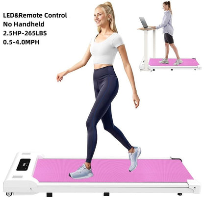 [SAYGOGO] 2 in 1 Treadmill with Handles,Walking Pad, 2.5HP under Desk Treadmill with Remote Control & LED Display, Quiet Desk Treadmill for Compact Space, Portable Walking Pad for Home/Office Use