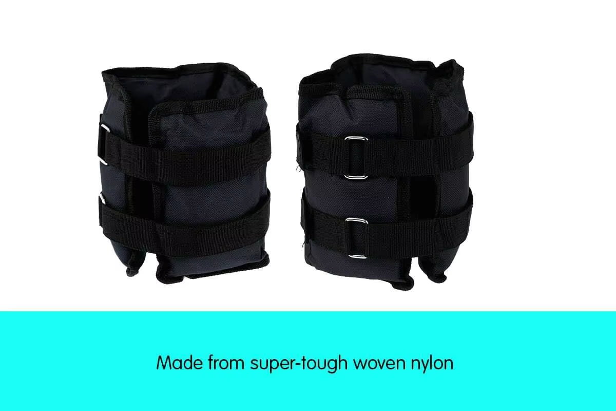 2Kg Double Sided Ankle Wrist Weights for Home Gym Yoga Fitness Training