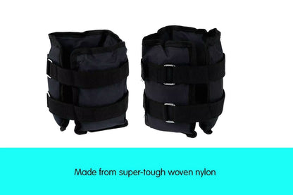 2Kg Double Sided Ankle Wrist Weights for Home Gym Yoga Fitness Training