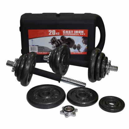 Dumbbell Set Weight Dumbbells Home Gym Training Fitness Barbell Equipment Case