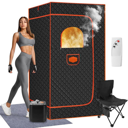 ONEAMG Portable Sauna Box for Home, Personal Steam Nurecover Saunas Heater at Home Use, Indoor Foldable Sauna Tent, Dry Sauna SPA (36X36X71 Inch）