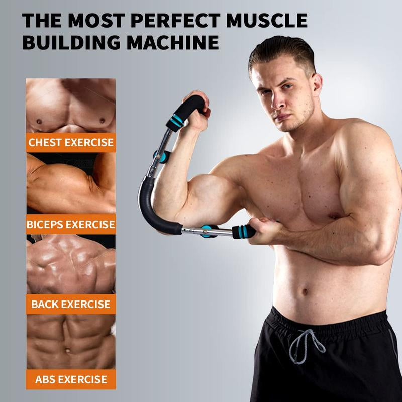 Golden Peak US Arm Trainer Chest Workout Strengthen Chest and Arm Muscles Men'S Fitness Trainer Detachable Portable Spring Resistance Home Fitness Equipment Springtok【Paired with Wrist Kit Gloves】
