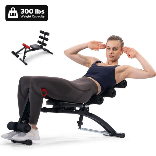 MERACH Adjustable Weight Bench for Full Body Workout, Press Bench of Home Gym Strength Training, Exercise Machine for Ab, Arm, Leg, Outdoorfun
