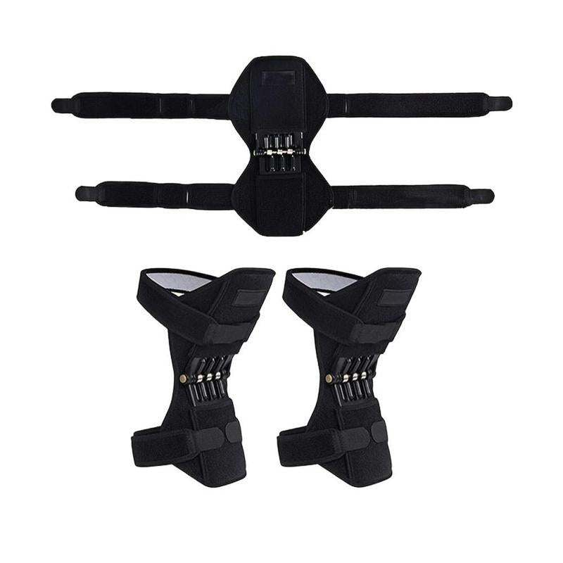 Knee Support Brace with 4 Springs, Knee Brace for Men & Women, Universal Sports Knee Pads for Running Jogging Cycling