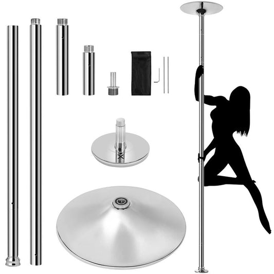 【Heavy Duty】Yaheetech 45Mm Portable Dance Pole Spinning Static Dancing Pole for Home Portable Removable Home Dancing Pole, Height Adjustable 7'-9',#Fathersdaygift