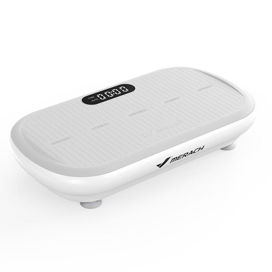 MERACH High-Power Vibration Plate Exercise Machine,440Lbs Weight Capacity, Bluetooth Remote Control, 4 Workout Modes for Efficient Fat Burning Home Gym Fitness Equipment