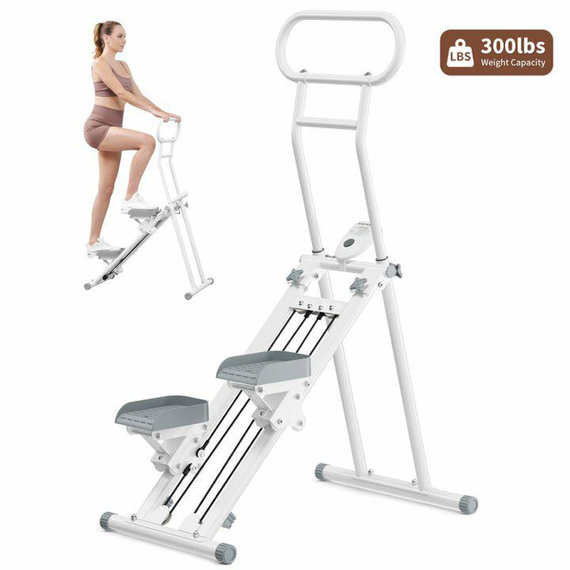 HXD-ERGO Stair Stepper Machine for Full-Body Workout with LCD Display, Adjustable Handlebars and Pedals, Perfect for Home and Office Workouts,Home Fitness Equipment for Women&Men Climber Stepper
