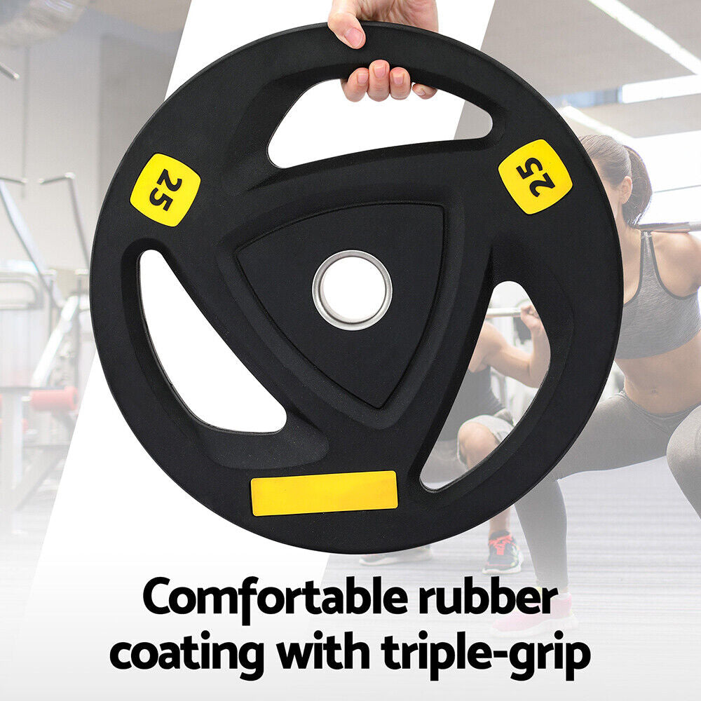 Everfit Weight Plates Standard 25Kg Dumbbells Barbells Plate Weight Lifting Home
