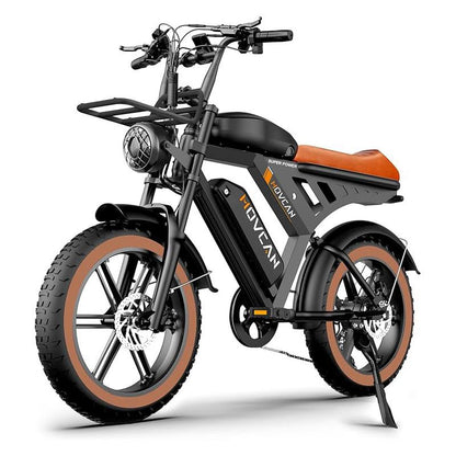MOVCAN V30MAX/V30 Electric Bike for Adults 1500W/1000W Motor 20" Fat Tire Ebike, 32MPH/28MPH 120/70 Miles,48V 31.2/15.6 AH Dual Battery Hydraulic Disc Brake Electric Motorcycle Bike Full Suspension