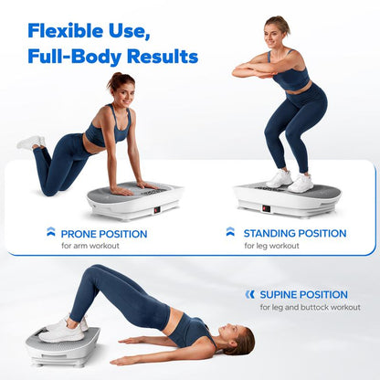 MERACH Slim Vibration Plate Exercise Machine, Lymphatic Drainage Machine, Whole Body Workout Vibration Platform for Wellness and Fitness