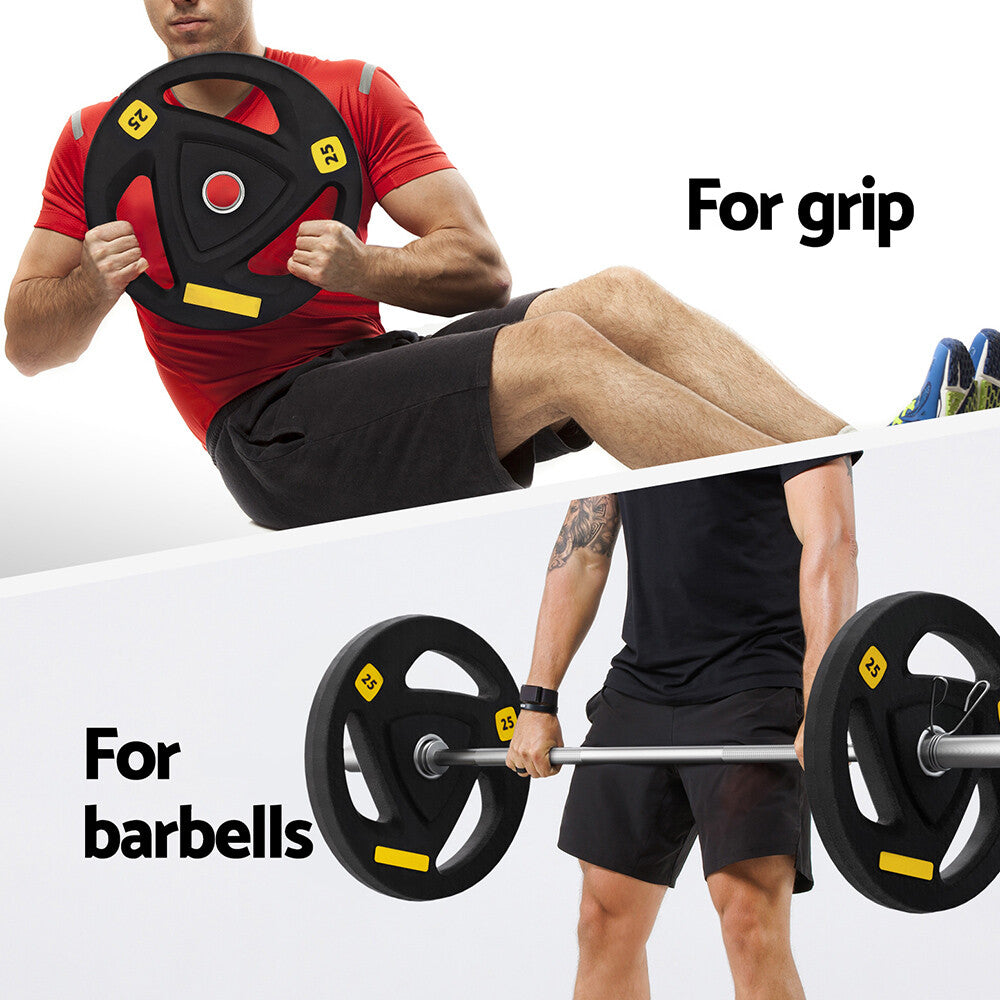 Everfit Weight Plates Standard 25Kg Dumbbells Barbells Plate Weight Lifting Home