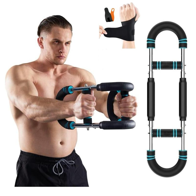 Golden Peak US Arm Trainer Chest Workout Strengthen Chest and Arm Muscles Men'S Fitness Trainer Detachable Portable Spring Resistance Home Fitness Equipment Springtok【Paired with Wrist Kit Gloves】