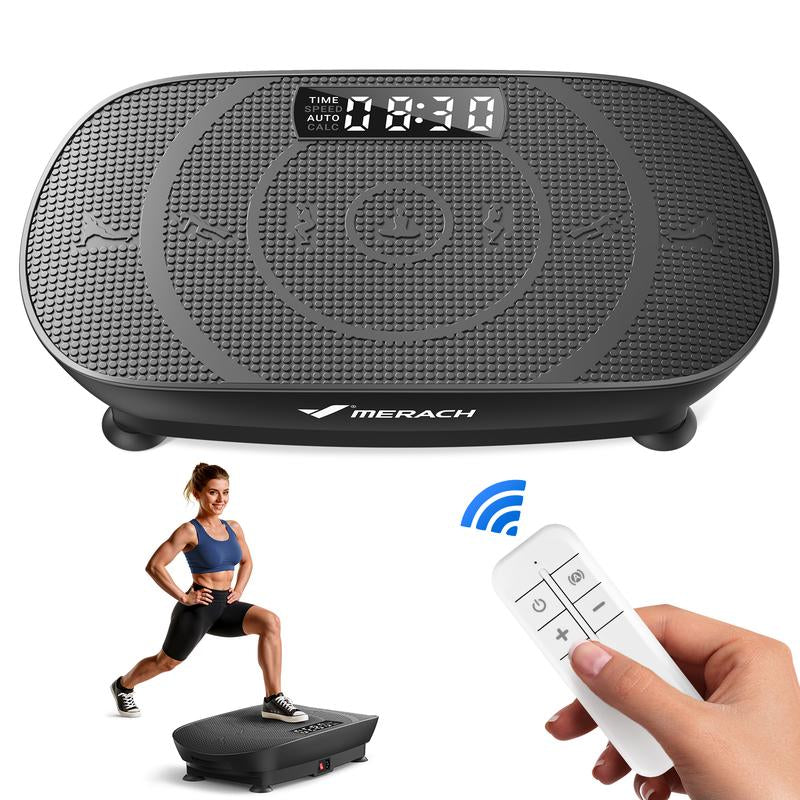 MERACH Slim Vibration Plate Exercise Machine, Lymphatic Drainage Machine, Whole Body Workout Vibration Platform for Wellness and Fitness