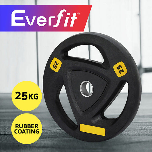 Everfit Weight Plates Standard 25Kg Dumbbells Barbells Plate Weight Lifting Home
